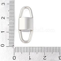 変色しない304ステンレススチールリンクコネクタチャーム  ロック  ステンレス鋼色  25x10x5mm  穴：7x5mm&nbsp;STAS-L022-419P