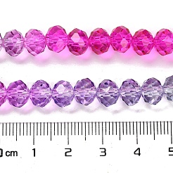 Transparent Painted Glass Beads Strands&nbsp;DGLA-A034-T6mm-A06