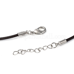 Leather Cord Necklace Making&nbsp;NJEW-A280-2.0mm-02