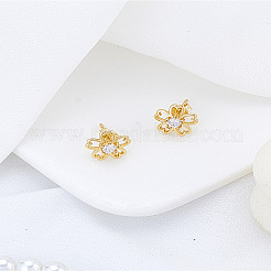 Brass Stud Earrings&nbsp;EJEW-LP0007-074
