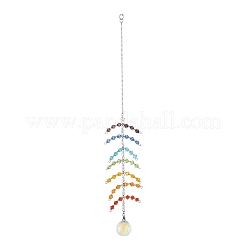 Faceted Round Glass Pendants Decoration&nbsp;HJEW-TA00023