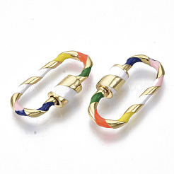 Brass Screw Carabiner Lock Charms&nbsp;KK-S318-11-NF