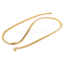 304 Stainless Steel Twist Chain Necklaces for Women&nbsp;NJEW-G140-08B-G