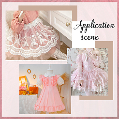 Chinlon Elastic Pleated Lace Trim&nbsp;OCOR-WH0060-44B