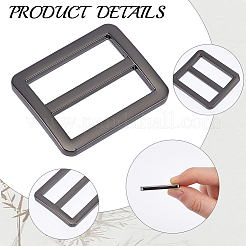 10Pcs Alloy Rectangle Buckles&nbsp;FIND-CY0001-97B