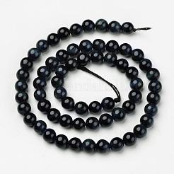 Natural Blue Tiger Beads Strands&nbsp;G-D809-08-6mm