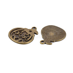 Halloween Tibetan Style Alloy Pendant Enamel Settings&nbsp;PALLOY-N160-46AB