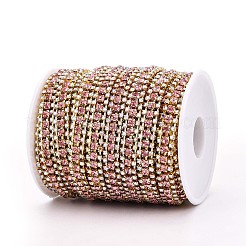Iron Rhinestone Cup Chains&nbsp;CH-T006-04G-11
