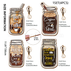 Wood Pendant Decoration&nbsp;WOOD-WH0140-001