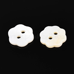 Freshwater Shell Buttons&nbsp;BUTT-T013-10