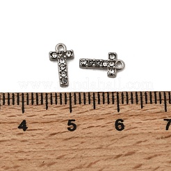 Letter 304 Stainless Steel Rhinestone Charms&nbsp;STAS-H240-24T-P