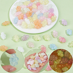80Pcs Luminous Acrylic Beads&nbsp;OACR-PA0002-01