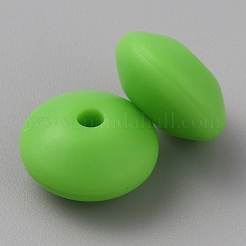 Rondelle Food Grade Eco-Friendly Silicone Beads&nbsp;SIL-WH0002-97C