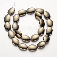 Electroplate Non-magnetic Synthetic Hematite Beads Strands&nbsp;G-F300-09-06