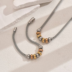 Stainless Steel Elegant Hip-hop Rondelle Necklace & Bracelet Sets&nbsp;KY2980