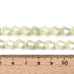 Anti-Tarnish Electroplate Glass Beads Strands&nbsp;GLAA-T025-8mm-13J
