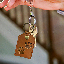 1Pc PU Leather Bag Keychins&nbsp;KEYC-CL0001-39A