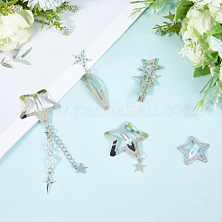 10pcs Iron Alloy Snap Hair Clips&nbsp;PHAR-CP0001-25