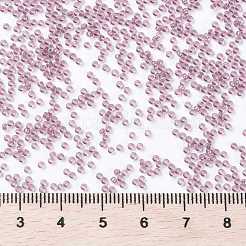 MIYUKIラウンドロカイユビーズ  日本製シードビーズ  15/0  （rr3747)派手な裏地付きアンカーグレー  1.5mm  穴：0.7mm  約5555個/10g&nbsp;X-SEED-G009-RR3748