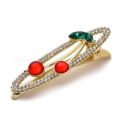 Cherry Golden Alloy Alligator Hair Clips&nbsp;LS-PHAR-K006-04C-G