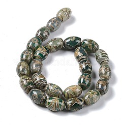 Tibetan Style dZi Beads Strands&nbsp;TDZI-E005-01L