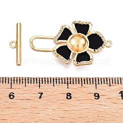 Brass Matte Style Spray Painted Toggle Clasps&nbsp;LS-KK-N054-156G