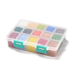 FGB 375G 15 Colors 12/0 Grade A Round Glass Seed Beads&nbsp;SEED-JP0011-04-2mm