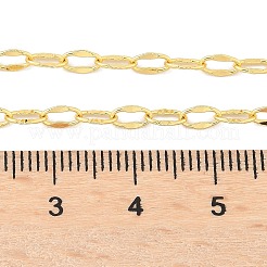 女性のための真鍮のペーパー クリップ チェーン ネックレス  カドミウムフリー＆鉛フリー  18KGP本金メッキ  17.40インチ（44.2cm）&nbsp;NJEW-P265-29G