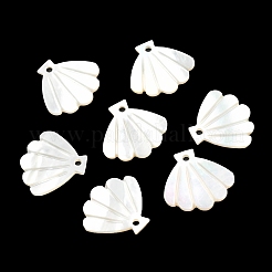 Natural White Shell Pendants&nbsp;SSHEL-K028-01