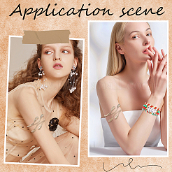 1Pc Alloy Arm Cuff Bangles&nbsp;AJEW-CY0001-33