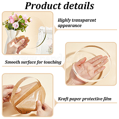 2Pcs Transparent Acrylic Board&nbsp;TACR-GA0001-20