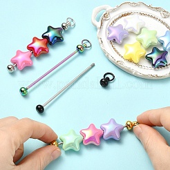 20Pcs Iron Beadable Keychain Bar for Jewelry Making DIY Crafts&nbsp;IFIN-YW0003-98A