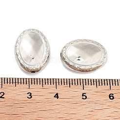 CCBプラスチックビーズ  オーバル  プラチナ  17.5x13x5.5mm  穴：1.4mm  約641個/500g&nbsp;CCB-S164-18P