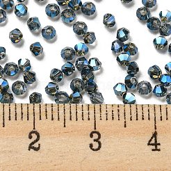 Full Rainbow Plated Transparent Electroplate Glass Beads&nbsp;EGLA-M030-02A-FR02