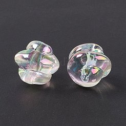 透明なアクリルビーズ  ABカラー  巻き貝  クリアAB  16x17x15mm  穴：2.8mm&nbsp;OACR-E004-06