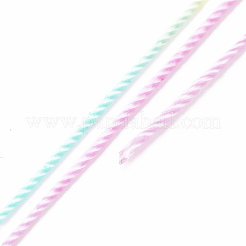 5 ロール 12 層セグメント染色ポリエステル コード  ミラノコード  ラウンド  ラベンダー  0.4mm  約71.08ヤード（65m）/ロール&nbsp;WCOR-P001-01B-022