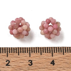 Natural Rhodonite Woven Beads&nbsp;GG-CBA2E9C-F19-02