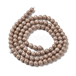 Cubic Zirconia Imitation Pearl Bead Strands&nbsp;ZIRC-P109-03B-M