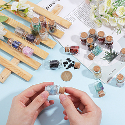 23Pcs Transparent Glass Wishing Bottle Decoration&nbsp;DJEW-PH0001-15