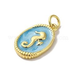 Brass Enamel Pendants&nbsp;KK-H487-20G