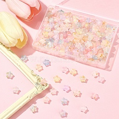 200Pcs Gradient Color Transparent Acrylic Beads&nbsp;MACR-FS0002-03