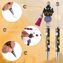 Halloween ABS Plastic Beadable Pens&nbsp;DIY-TA0014-53