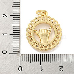 Brass Micro Pave Clear Cubic Zirconia Pendants&nbsp;LS-KK-U007-01G-08