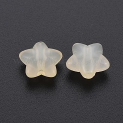 透明なアクリルビーズ  模造ゼリー  スター  ベージュ  10x10.5x6mm  穴：1.6mm  約1690個/500g&nbsp;MACR-S373-26E-11