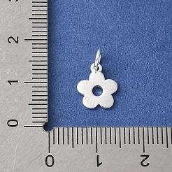 925 Sterling Silver Hollow Flower Charms&nbsp;STER-R012-07S