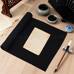 羊毛フェルトマット  中国の書道愛好家のための  長方形  ブラック  700x500x5mm&nbsp;AJEW-WH0819-016