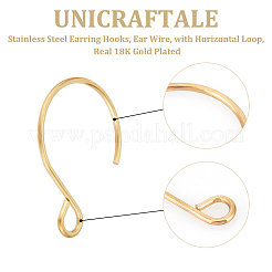 Ion Plating(IP) 304 Stainless Steel Earring Hooks&nbsp;STAS-UN0058-96G