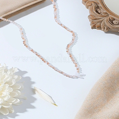 1Pc Glass Rondelle Beaded Necklaces&nbsp;NJEW-LP0007-23K