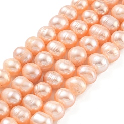 Natural Cultured Freshwater Pearl Beads Strands&nbsp;PEAR-C003-09E