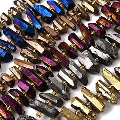Electroplated Natural Quartz Crystal Beads Strands&nbsp;G-F800-B